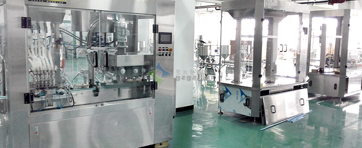 六頭灌裝旋蓋一體機工廠圖