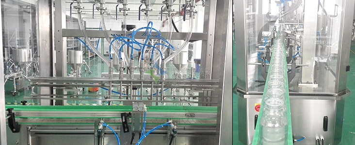 六頭自流式液體灌裝機(jī)細(xì)節(jié)圖