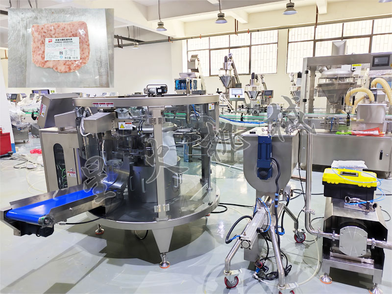 成都星火肉滑自動包裝機(jī)實拍圖