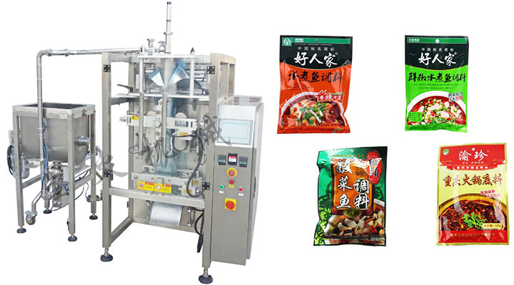 黃豆醬包裝機,豆豉辣椒醬包裝機